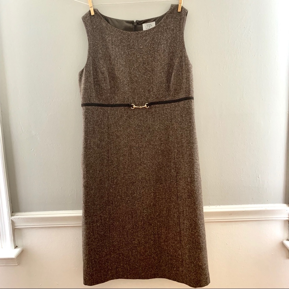 Ann Taylor LOFT Marled Wool Dress